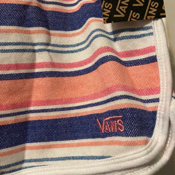 NWT! Vans Wazzy Stripe Sassed Shorts Pink Blue Multi Size Large - Picture 9 of 14